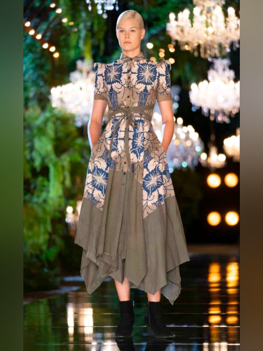 Making the Cut Gary Graham Floral Dress